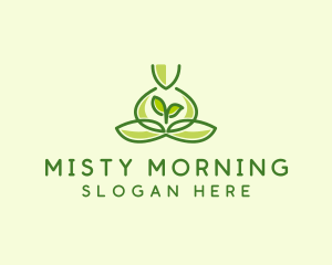 Leaf Yoga Spa logo design