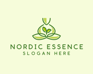 Leaf Yoga Spa logo design