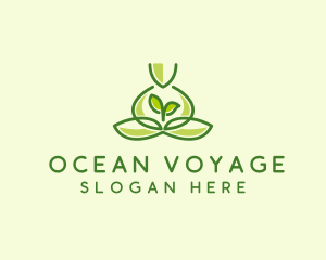 Leaf Yoga Spa logo design