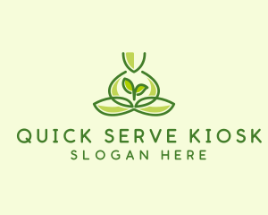 Leaf Yoga Spa logo design