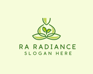 Leaf Yoga Spa logo design