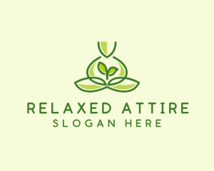 Leaf Yoga Spa logo design