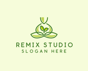 Leaf Yoga Spa logo design