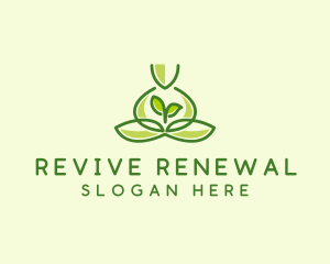 Leaf Yoga Spa logo design