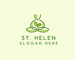 Leaf Yoga Spa logo design