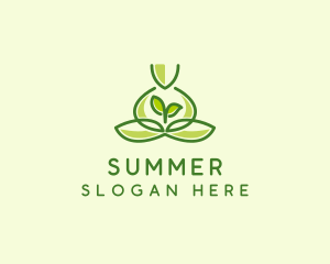 Leaf Yoga Spa logo design