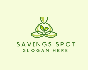 Leaf Yoga Spa logo design