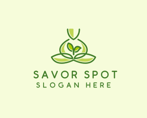 Leaf Yoga Spa logo design