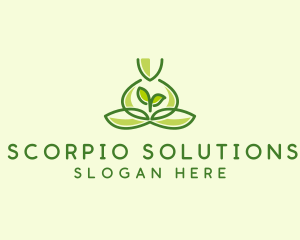 Leaf Yoga Spa logo design