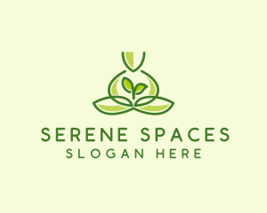 Leaf Yoga Spa logo design