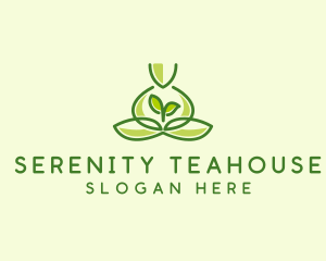 Leaf Yoga Spa logo design