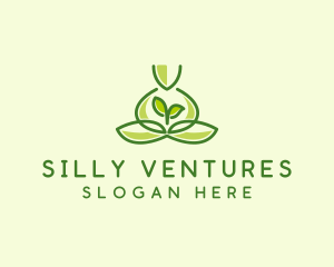 Leaf Yoga Spa logo design