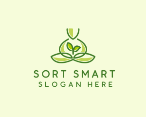 Leaf Yoga Spa logo design