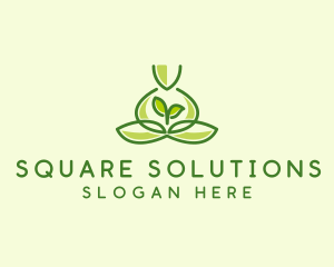 Leaf Yoga Spa logo design