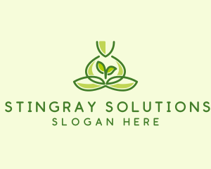 Leaf Yoga Spa logo design