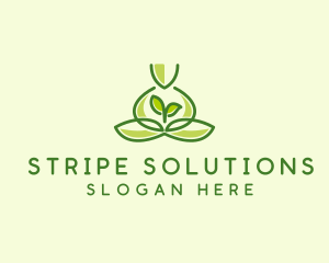 Leaf Yoga Spa logo design