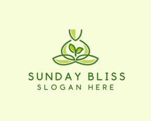 Leaf Yoga Spa logo design