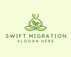 Leaf Yoga Spa logo design