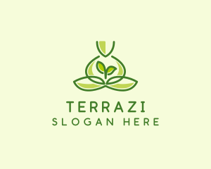 Leaf Yoga Spa logo design