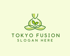 Leaf Yoga Spa logo design