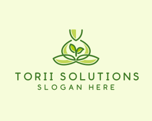 Leaf Yoga Spa logo design