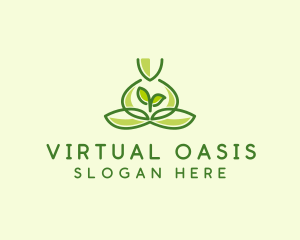 Leaf Yoga Spa logo design