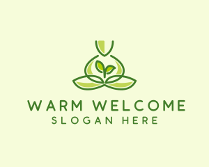 Leaf Yoga Spa logo design