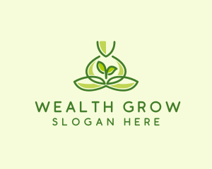 Leaf Yoga Spa logo design