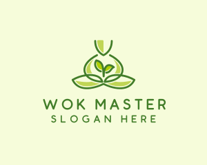 Leaf Yoga Spa logo design