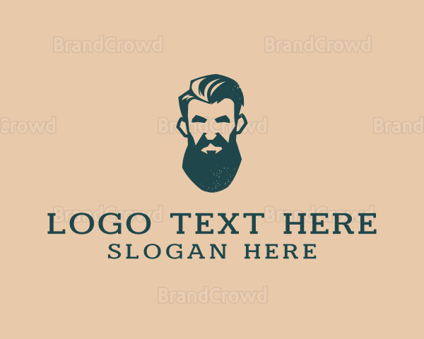 Beard Man Barber Logo