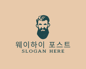 Beard Man Barber logo design