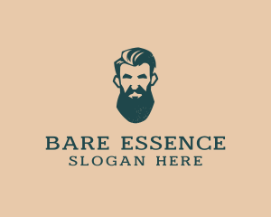 Beard Man Barber logo design