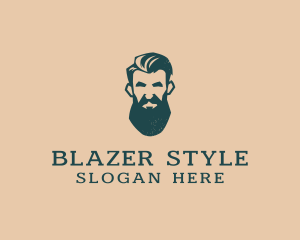 Beard Man Barber logo design