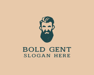 Beard Man Barber logo design