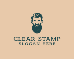 Beard Man Barber logo design