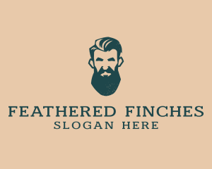 Beard Man Barber logo design