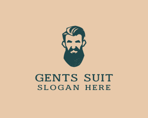 Beard Man Barber logo design