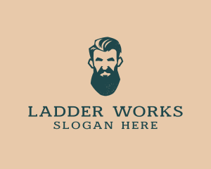 Beard Man Barber logo design