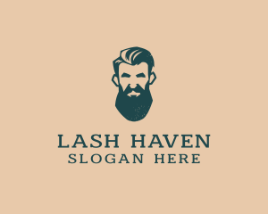 Beard Man Barber logo design