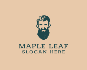 Beard Man Barber logo design