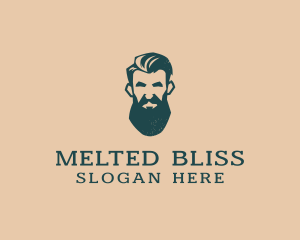 Beard Man Barber logo design