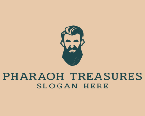 Beard Man Barber logo design