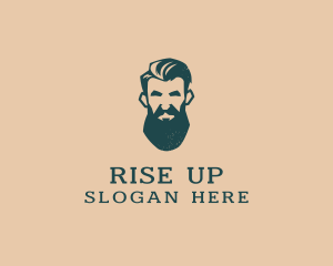 Beard Man Barber logo design