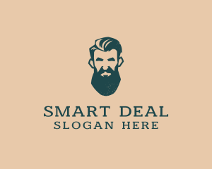 Beard Man Barber logo design