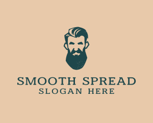 Beard Man Barber logo design