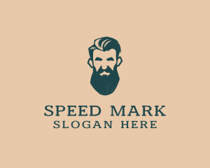 Beard Man Barber logo design