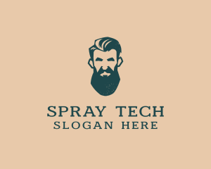 Beard Man Barber logo design