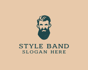 Beard Man Barber logo design