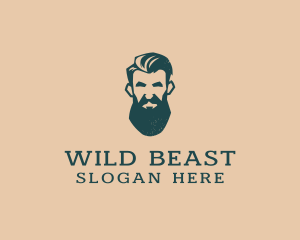 Beard Man Barber logo design