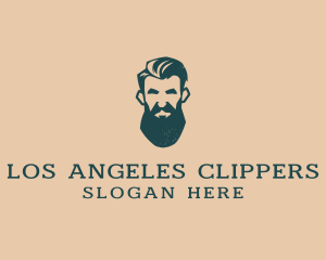 Beard Man Barber logo design